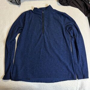 Lululemon Athletica Blue Quarter-Zip Hoodie